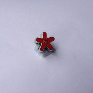 1 Red flower charm