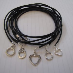 5 Black cords ready-made