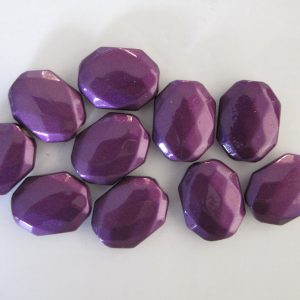 10 Purple faceted rectangles