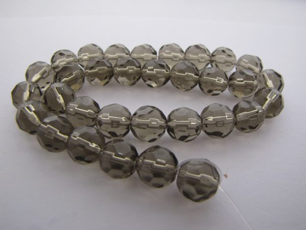 Brown/grey faceted 1 strand