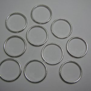 10 Metal rings 24mm