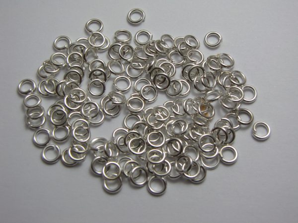 Jump rings silver metal 5mm