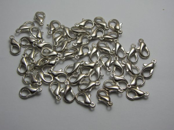 100 Lobster clasps 12mm
