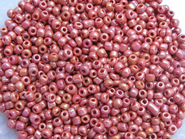 Salmon seed beads 3mm