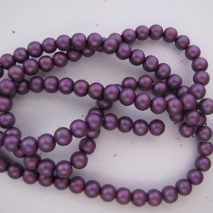 Purple smooth painted 8mm