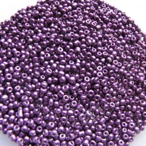 Purple seed beads 2mm