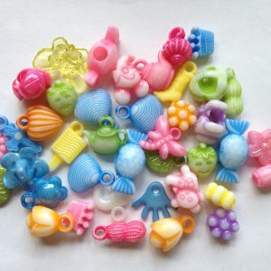 35 Mixed coloured charms