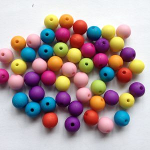 50 Frosted beads 8mm