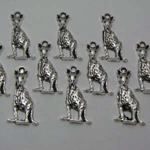 10 Silver metal kangaroo charms