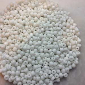 White seed beads