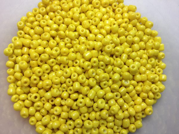 Yellow seed beads 3mm